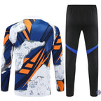 Survêtement d’entraînement demi-zip - Real Madrid 2025/2026 - Bleu/Blanc/Orange/Noir