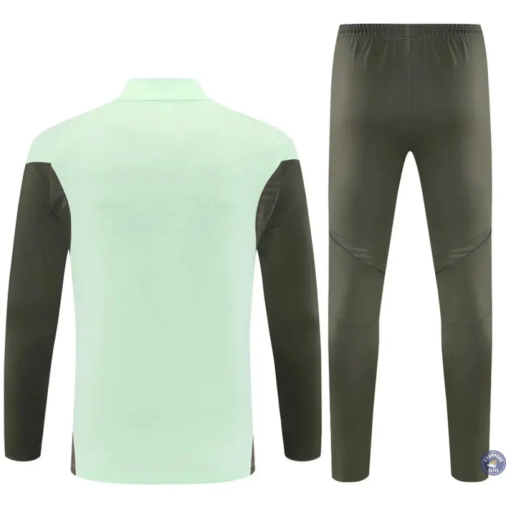 Image of Survêtement d’entraînement demi-zip - Real Madrid 2025/2026 - Bleu Turquoise/Kaki