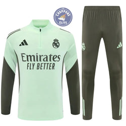 Image of Survêtement d’entraînement demi-zip - Real Madrid 2025/2026 - Bleu Turquoise/Kaki