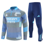 Survêtement d’entraînement demi-zip - Real Madrid 2025/2026 - Gris/Bleu/Bleu Marine