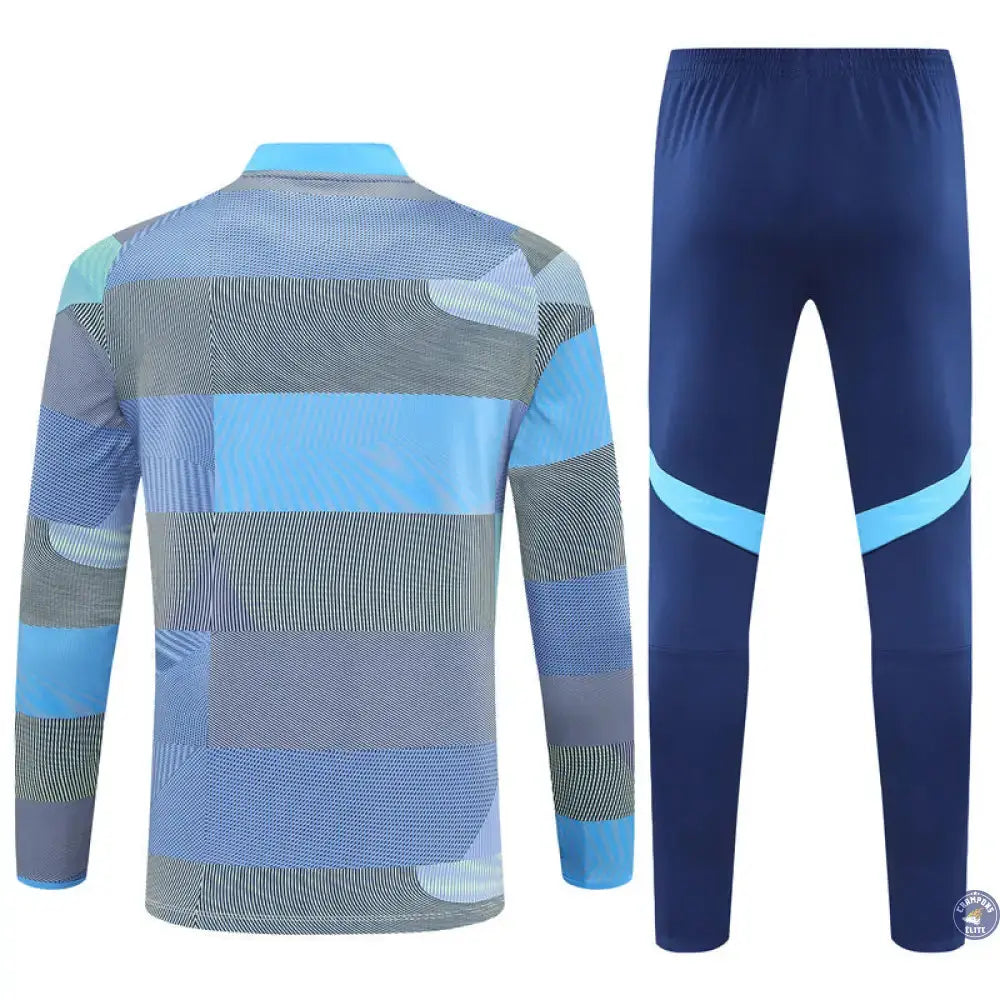 Image of Survêtement d’entraînement demi-zip - Real Madrid 2025/2026 - Gris/Bleu/Bleu Marine