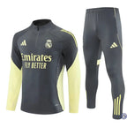 Survêtement d’entraînement demi-zip - Real Madrid 2025/2026 - Gris/Jaune Clair