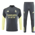 Survêtement d’entraînement demi-zip - Real Madrid 2025/2026 - Gris/Jaune Clair