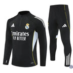 Survêtement d’entraînement demi-zip - Real Madrid 2025/2026 - Noir/Gris/Jaune/Blanc