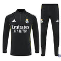Survêtement d’entraînement demi-zip - Real Madrid 2025/2026 - Noir/Gris/Jaune/Blanc