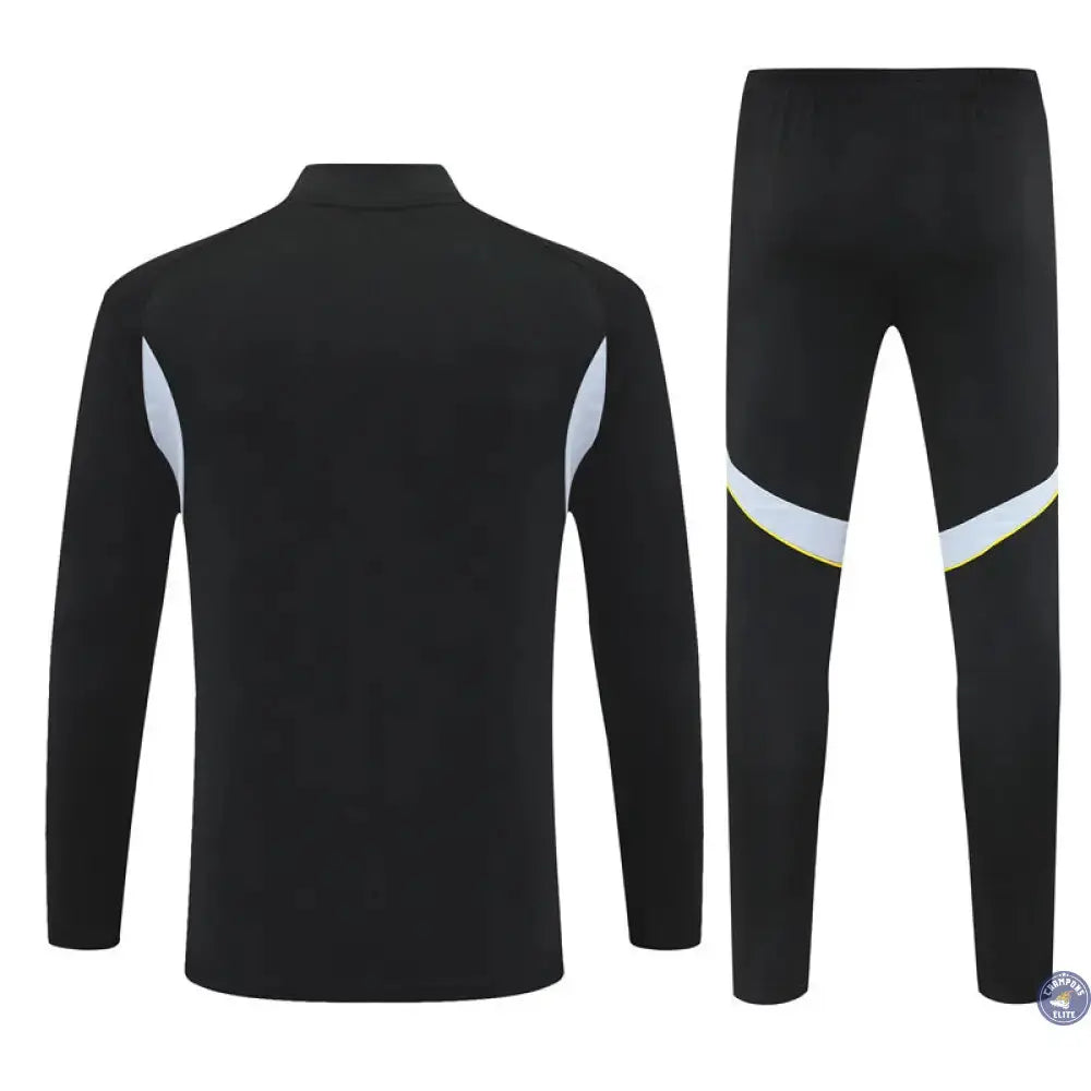 Image of Survêtement d’entraînement demi-zip - Real Madrid 2025/2026 - Noir/Gris/Jaune/Blanc