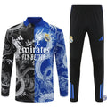 Survêtement d’entraînement demi-zip - Real Madrid 2025/2026 - Version Dragon Bleu/Noir