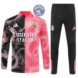 Image of Survêtement d’entraînement demi-zip - Real Madrid 2025/2026 - Version Dragon Rose/Noir