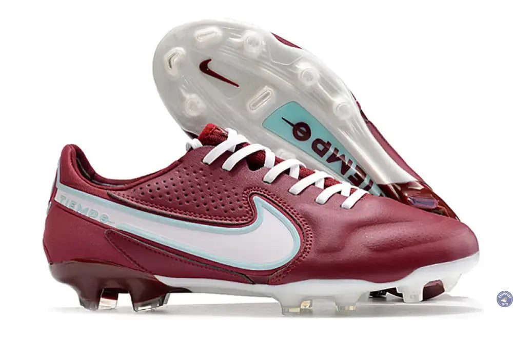 Tiempo 9 Elite FG Bordeaux/Blanc