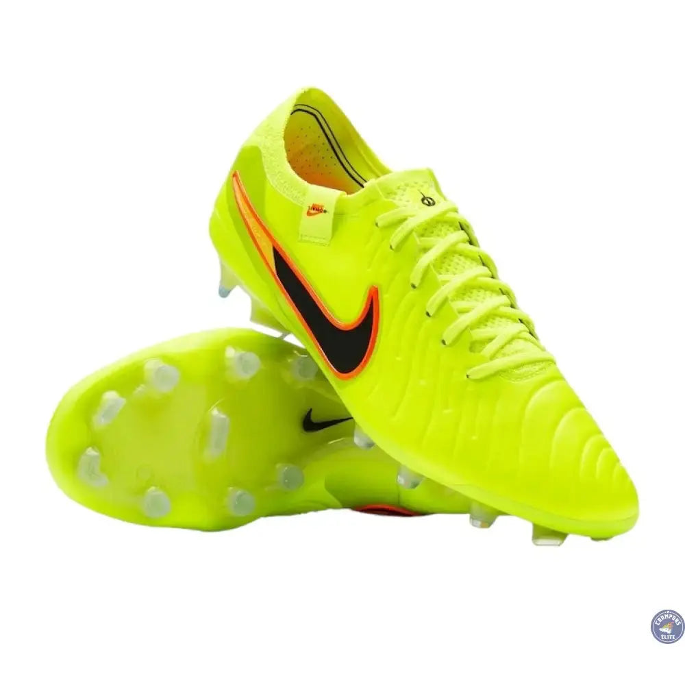 NIKE TIEMPO LEGEND 10 ELITE FG MAX VOLTAGE - NEON/JAUNE