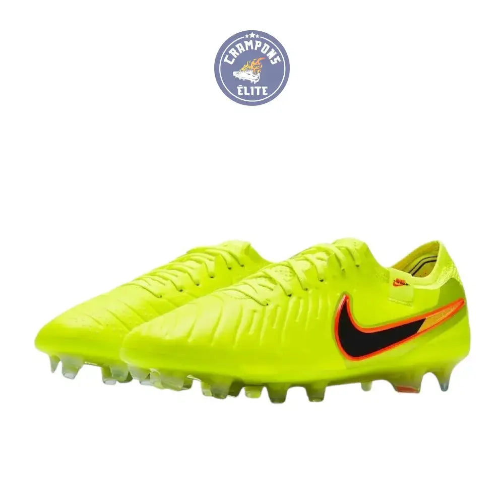 Image of NIKE TIEMPO LEGEND 10 ELITE FG MAX VOLTAGE - NEON/JAUNE
