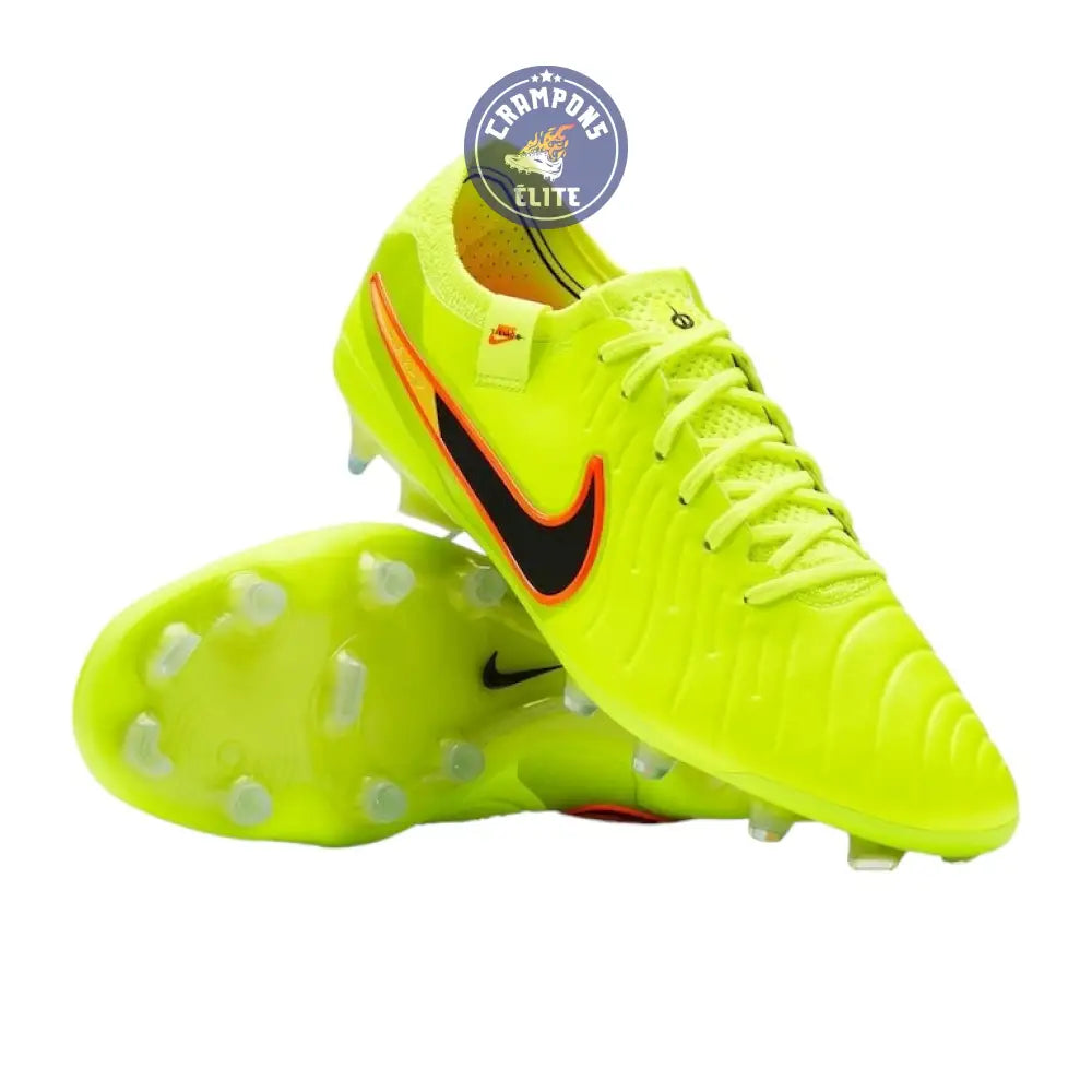 NIKE TIEMPO LEGEND 10 ELITE FG MAX VOLTAGE - NEON/JAUNE