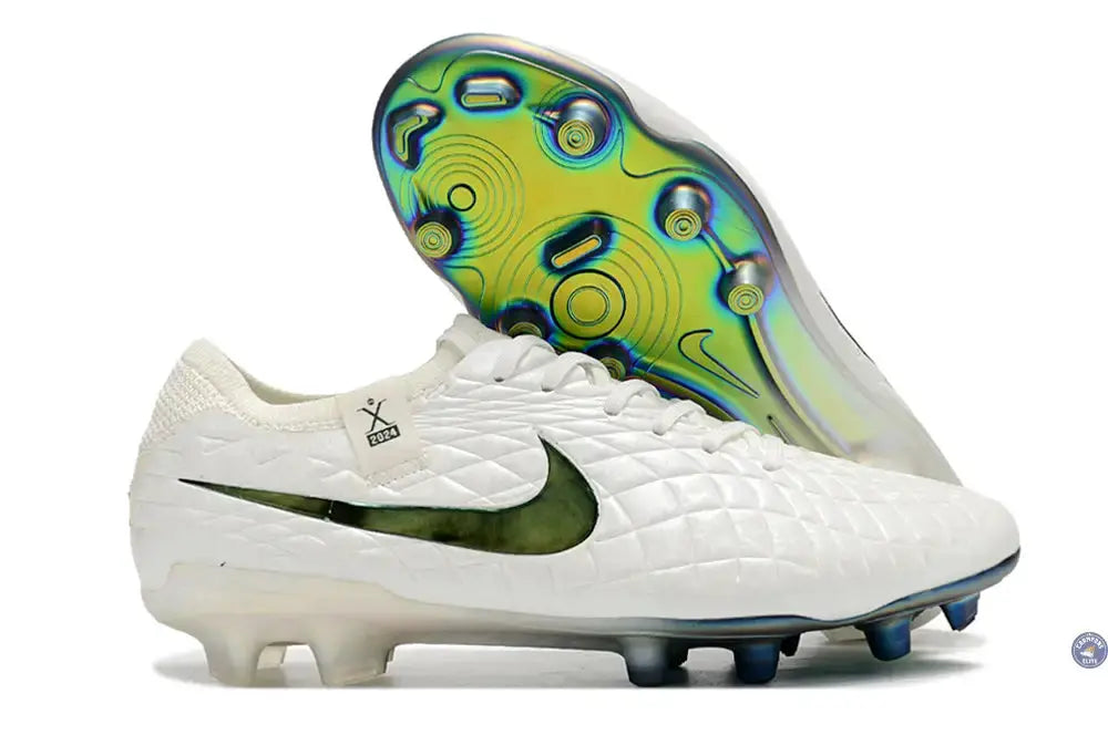 Image of Tiempo Legend 10 Elite FG Pearl - Blanc Cassé/Turquoise