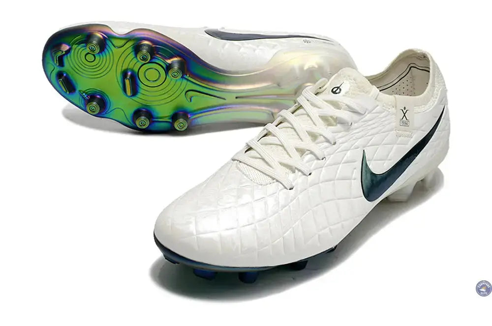 Image of Tiempo Legend 10 Elite FG Pearl - Blanc Cassé/Turquoise