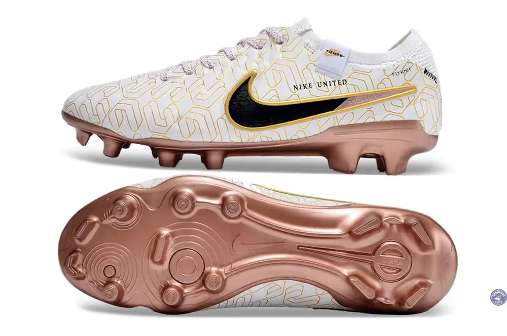 Image of Tiempo Legend 10 Elite FG United Golden - Blanc/Noir/Doré