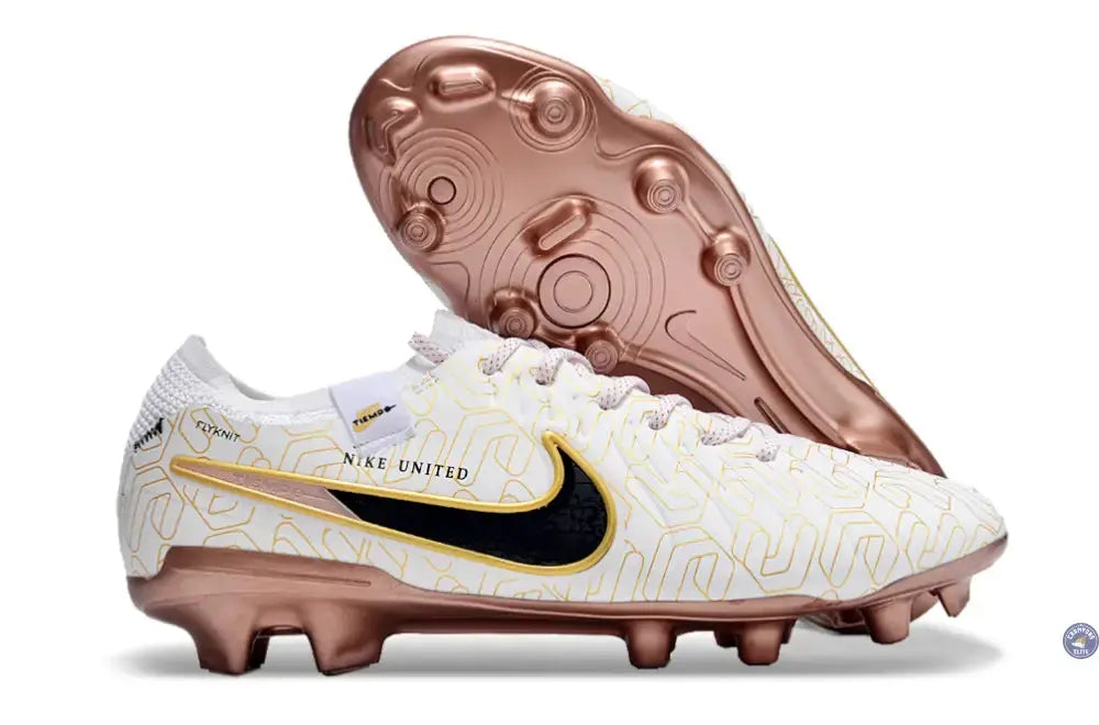 Image of Tiempo Legend 10 Elite FG United Golden - Blanc/Noir/Doré
