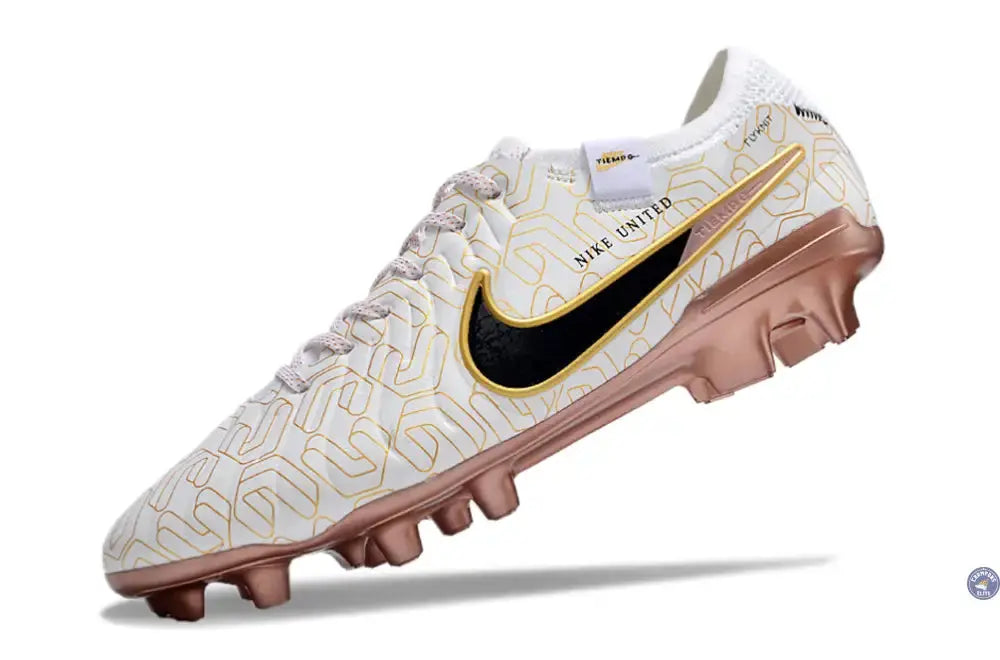 Image of Tiempo Legend 10 Elite FG United Golden - Blanc/Noir/Doré