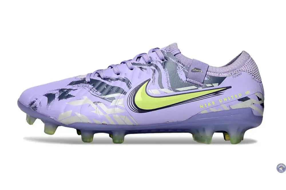 TIEMPO LEGEND 10 ELITE FG UNITED - PURPLE AGATE/JAUNE FLUO