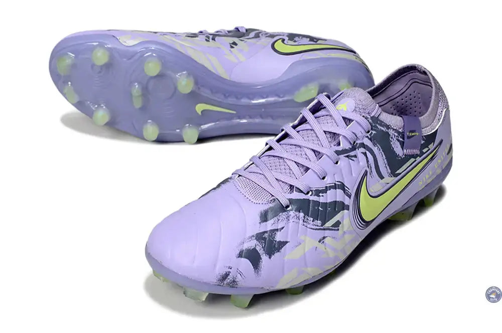 Image of TIEMPO LEGEND 10 ELITE FG UNITED - PURPLE AGATE/JAUNE FLUO