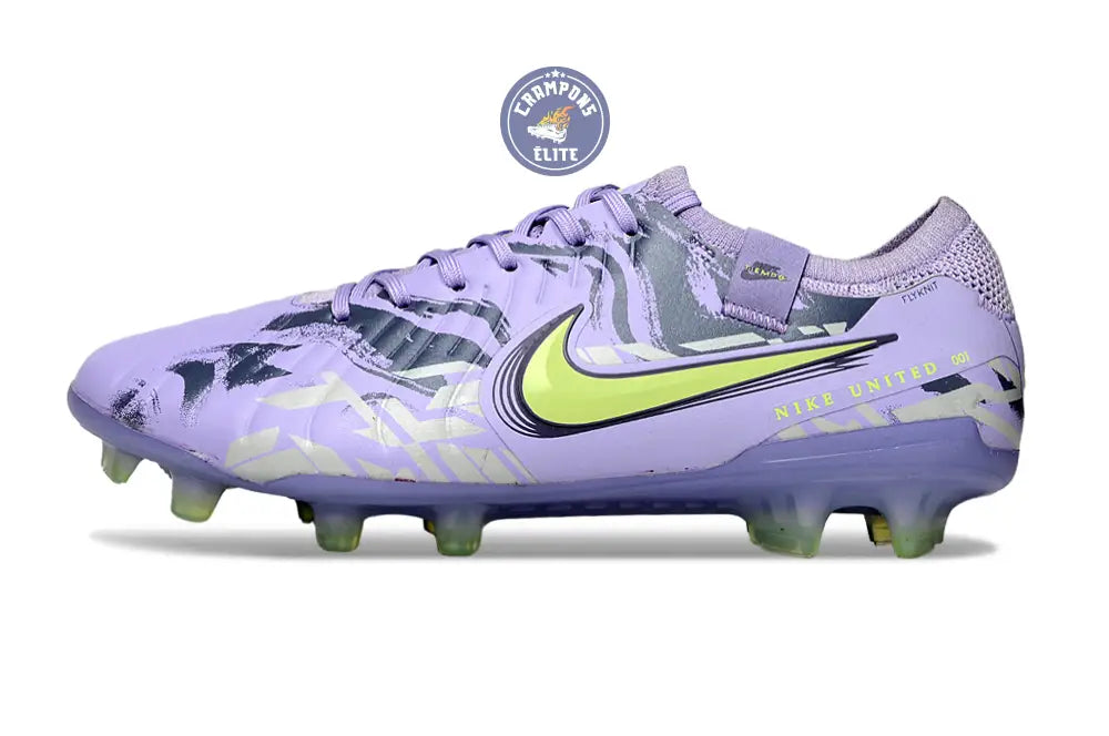 Image of TIEMPO LEGEND 10 ELITE FG UNITED - PURPLE AGATE/JAUNE FLUO
