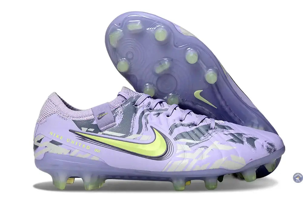 Image of TIEMPO LEGEND 10 ELITE FG UNITED - PURPLE AGATE/JAUNE FLUO