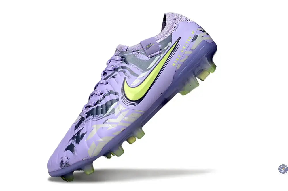 TIEMPO LEGEND 10 ELITE FG UNITED - PURPLE AGATE/JAUNE FLUO