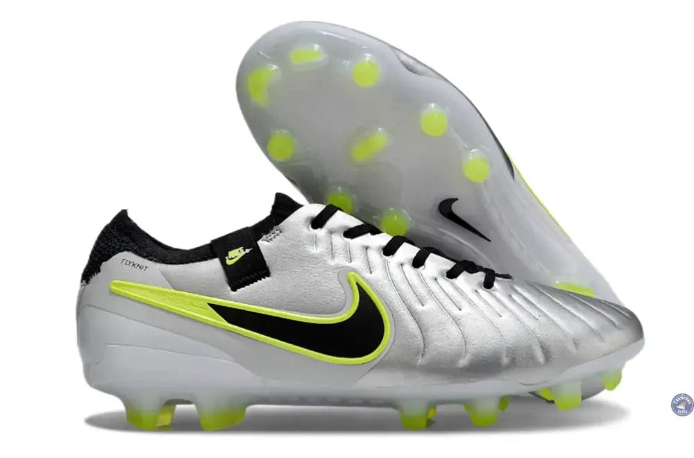 Image of Tiempo Legend 10 Pro FG Mad Voltage - Argenté/Noir/Jaune Fluo