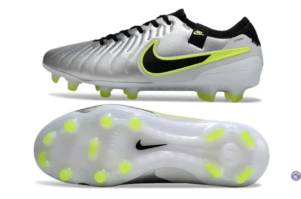 Image of Tiempo Legend 10 Pro FG Mad Voltage - Argenté/Noir/Jaune Fluo