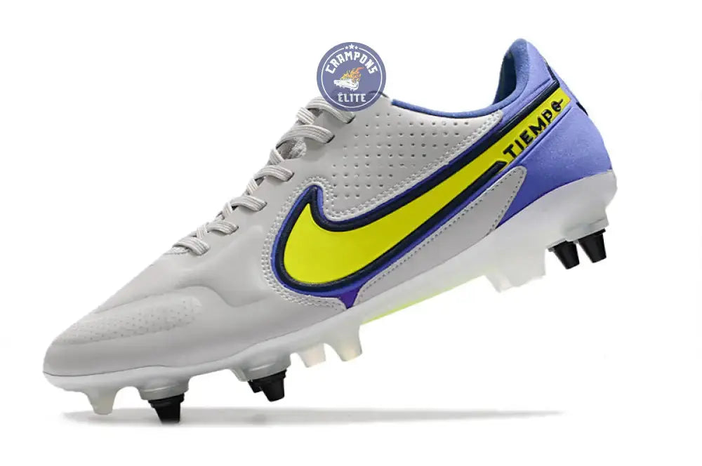 Tiempo Legend 9 Elite SG-PRO Recharge -Gris/Jaune Fluo/Bleu