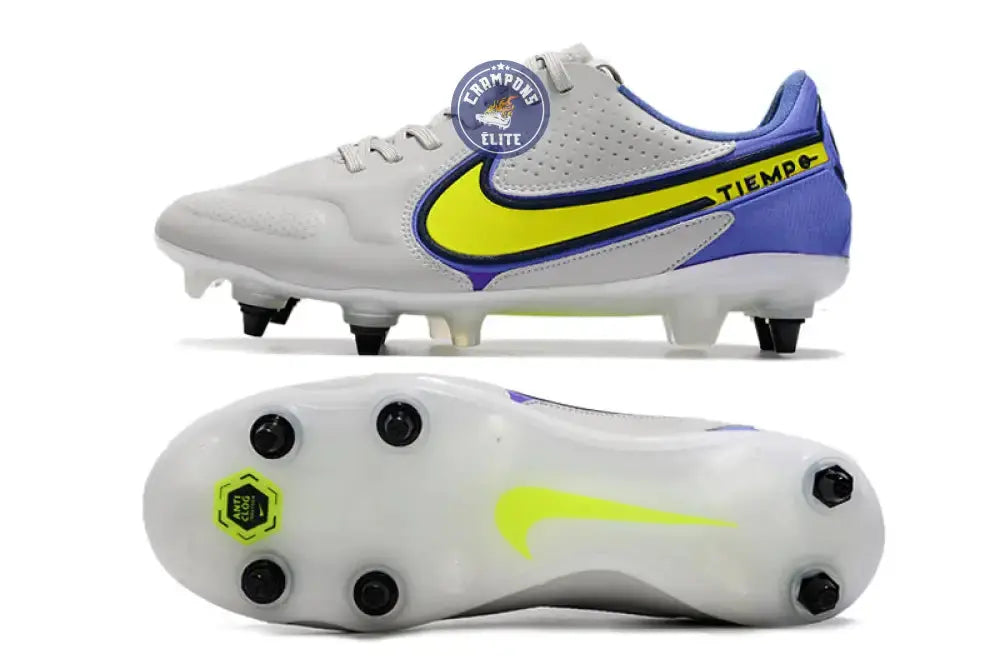 Image of Tiempo Legend 9 Elite SG-PRO Recharge -Gris/Jaune Fluo/Bleu