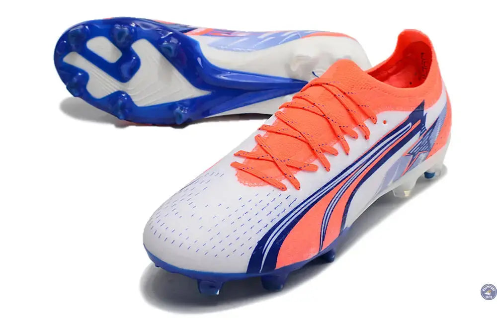 Image of Ultra Ultimate FG Firm Ground - Blanc/Bleu/Orange