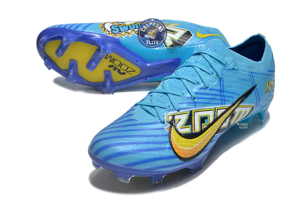 Image of Vapor 15 Elite FG ’Motivation Pack’ x Mbappe Bleu/Jaune