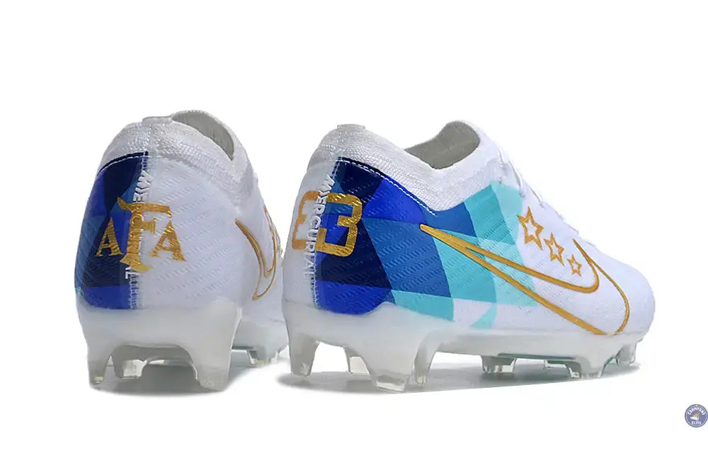 Image of Vapor 15 Elite FG x Enzo Fernandez Blanc/Bleu/Or