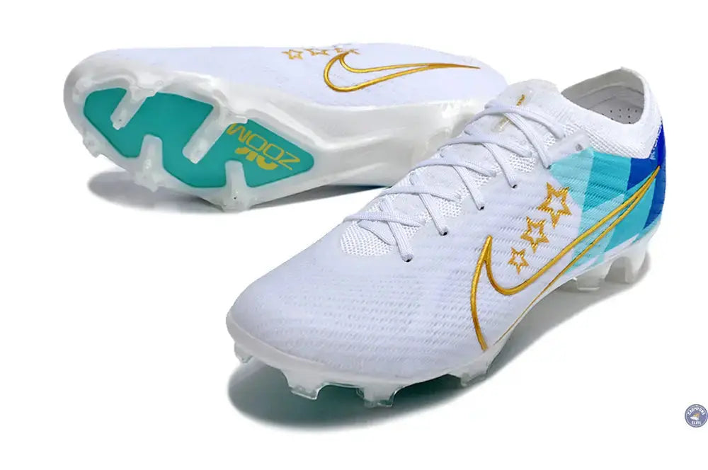 Image of Vapor 15 Elite FG x Enzo Fernandez Blanc/Bleu/Or
