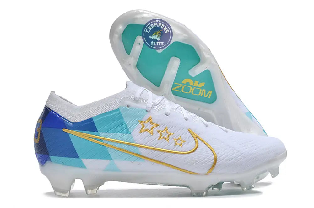 Image of Vapor 15 Elite FG x Enzo Fernandez Blanc/Bleu/Or