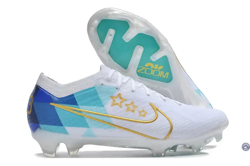 Image of Vapor 15 Elite FG x Enzo Fernandez Blanc/Bleu/Or