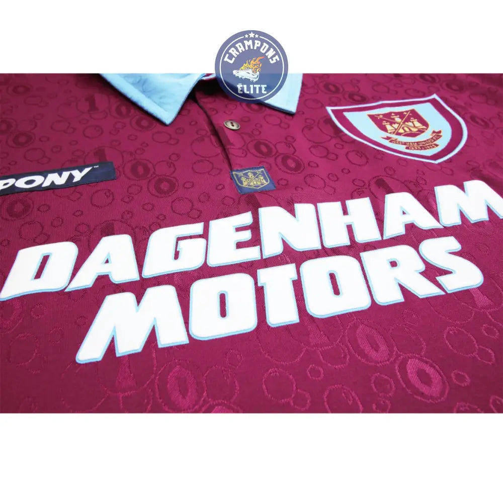 West Ham 1995/96 Domicile à manches longues