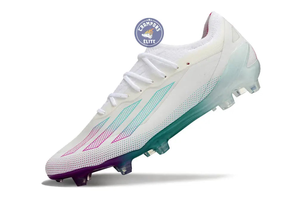 Image of X Crazyfast Elite FG Blanc/Violet/Vert