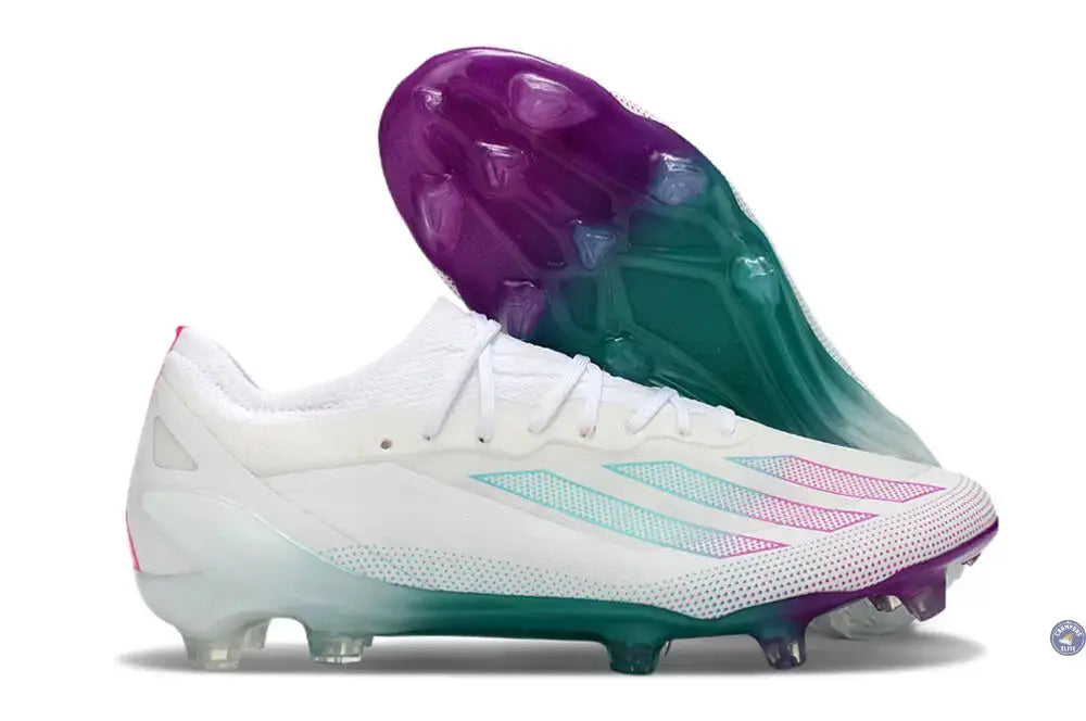 X Crazyfast Elite FG Blanc/Violet/Vert