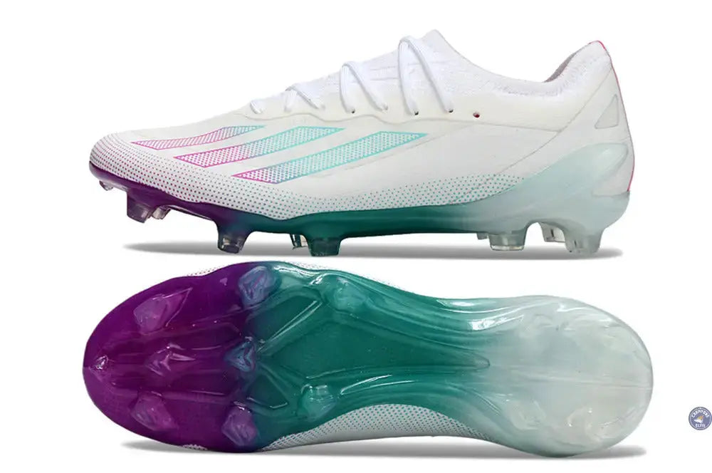 Image of X Crazyfast Elite FG Blanc/Violet/Vert