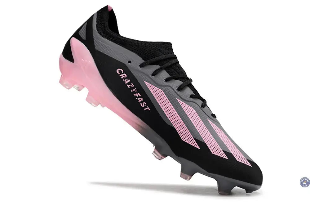 X Crazyfast Elite FG Noir/Gris/Rose