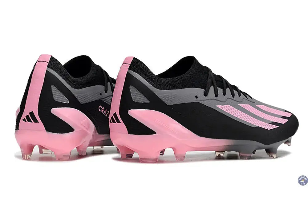 X Crazyfast Elite FG Noir/Gris/Rose