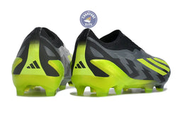 Image of X Crazyfast Elite Laceless FG Crazycharged - Noir/Jaune/Gris ÉDITION LIMITÉE