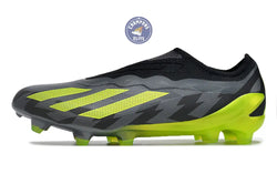 Image of X Crazyfast Elite Laceless FG Crazycharged - Noir/Jaune/Gris ÉDITION LIMITÉE
