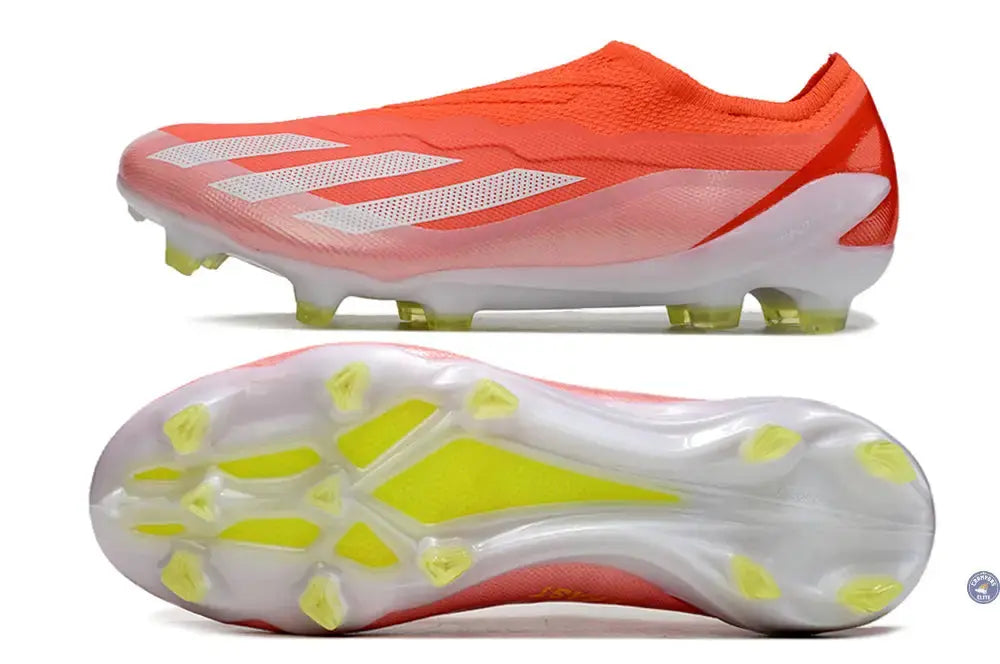 Image of X Crazyfast Elite Laceless FG Energy Citrus - Rouge/Blanc/Jaune