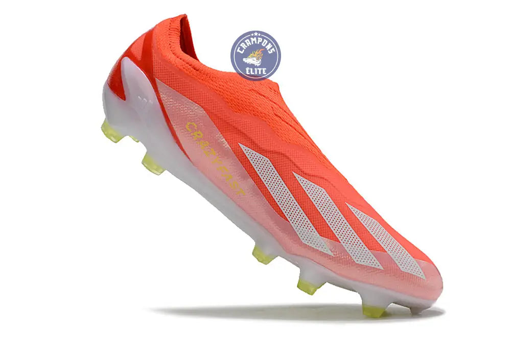 Image of X Crazyfast Elite Laceless FG Energy Citrus - Rouge/Blanc/Jaune