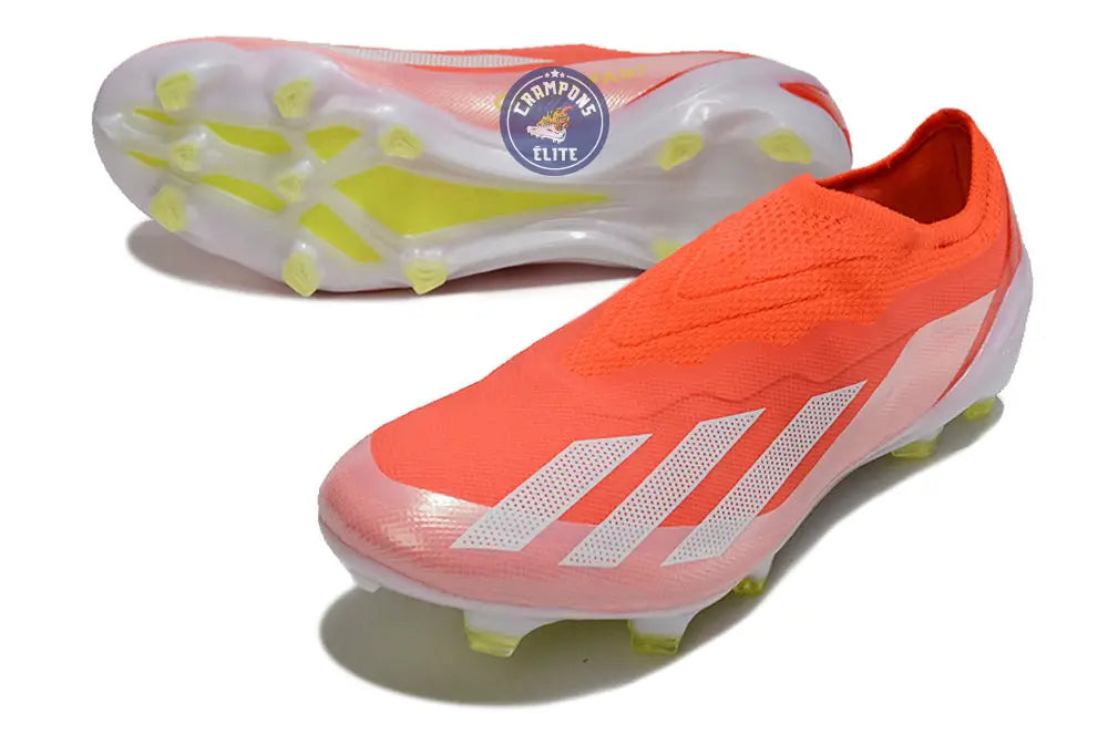 X Crazyfast Elite Laceless FG Energy Citrus - Rouge/Blanc/Jaune