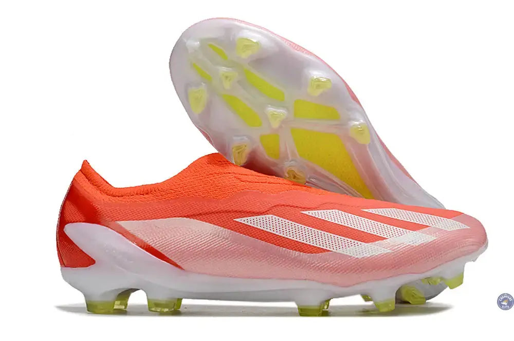 Image of X Crazyfast Elite Laceless FG Energy Citrus - Rouge/Blanc/Jaune