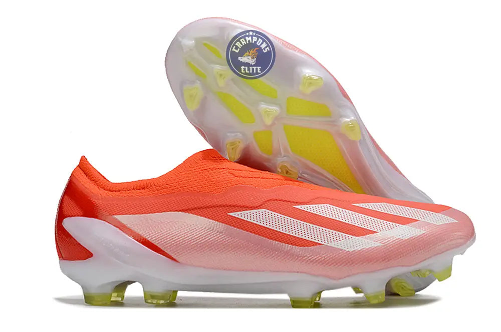 X Crazyfast Elite Laceless FG Energy Citrus - Rouge/Blanc/Jaune