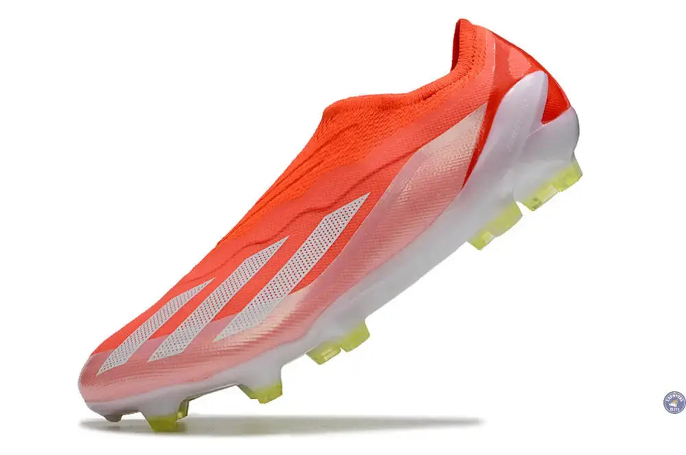 X Crazyfast Elite Laceless FG Energy Citrus - Rouge/Blanc/Jaune